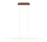 Lámpara de techo colgante Trio Odio LED gris cálido 3000K 150cm R37882176