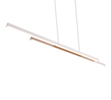 Lámpara de techo colgante Trio Odio LED gris cálido 3000K 150cm R37882176