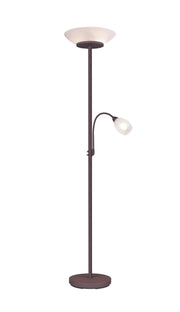 Lámpara de pie Trio Gerry 2 luces óxido 180cm R40063124