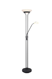Lámpara de pie Trio Orson LED negro mate 3000K regulable 180cm R40073532