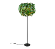 Lámpara de pie Trio Leavy 3 luces negro mate y verde 180cm R40463015