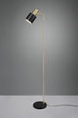 Lámpara de pie Trio Adam LED negro y dorado 2700K 153,5cm R41041080