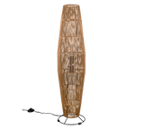 Lámpara de pie Trio Miki 2 luces marrón con pantalla 103cm R41102026 - vista 2