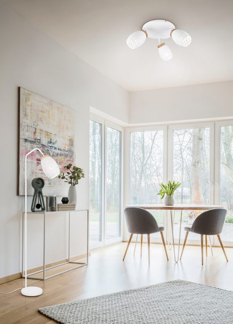 Lámpara de pie Trio Bidar blanco mate 147cm R41571031 - vista 3