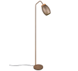 Lámpara de pie Trio Bidar LED marrón café 2700K 147cm R41571065