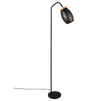 Lámpara de pie Trio Bidar LED negro y dorado 2700K 147cm R41571080