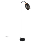 Lámpara de pie Trio Bidar LED negro y dorado 2700K 147cm R41571080