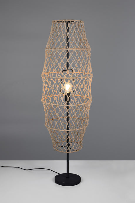 Lámpara de pie Trio Hive LED negro mate 2700K 120cm R41681036