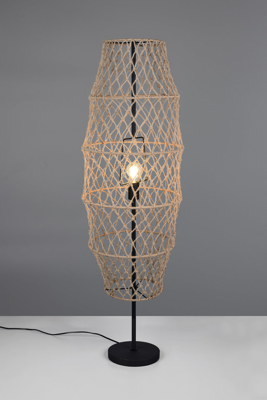 Lámpara de pie Trio Hive LED negro mate 2700K 120cm R41681036