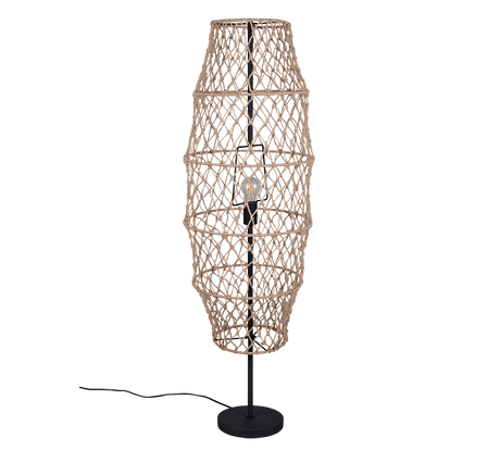Lámpara de pie Trio Hive LED negro mate 2700K 120cm R41681036