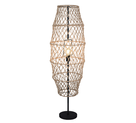 Lámpara de pie Trio Hive LED negro mate 2700K 120cm R41681036