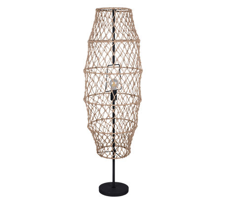 Lámpara de pie Trio Hive LED negro mate 2700K 120cm R41681036