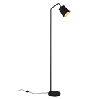Lámpara de pie Trio Buddy negro mate y y dorado 148cm R41721032