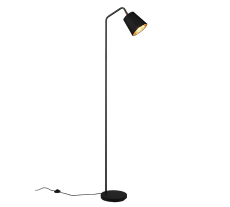 Lámpara de pie Trio Buddy negro mate y y dorado 148cm R41721032