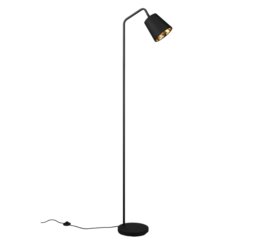 Lámpara de pie Trio Buddy negro mate y y dorado 148cm R41721032 - vista 3