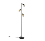 Lámpara de pie Trio Cadiz LED negro mate 2700K 154cm R41783032