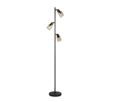 Lámpara de pie Trio Cadiz LED negro mate 2700K 154cm R41783032