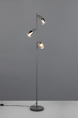 Lámpara de pie Trio Cadiz LED negro mate 2700K 154cm R41783042