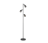 Lámpara de pie Trio Cadiz LED negro mate 2700K 154cm R41783042