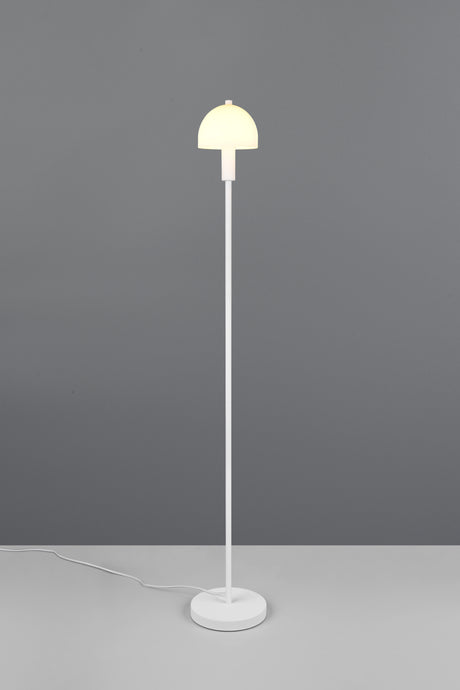 Lámpara de pie Trio Glenn LED blanco mate 3000K 120cm R41961031