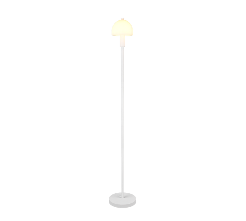 Lámpara de pie Trio Glenn LED blanco mate 3000K 120cm R41961031