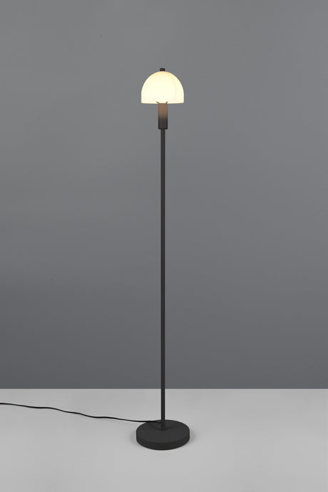 Lámpara de pie Trio Glenn LED negro mate 3000K 120cm R41961032