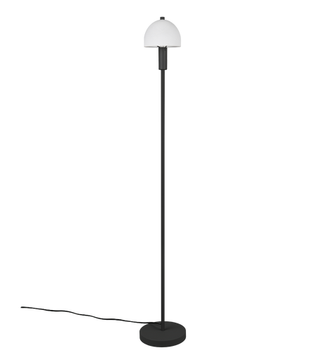 Lámpara de pie Trio Glenn LED negro mate 3000K 120cm R41961032