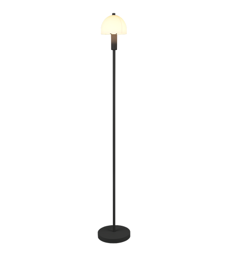 Lámpara de pie Trio Glenn LED negro mate 3000K 120cm R41961032
