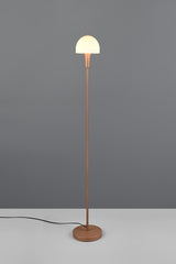 Lámpara de pie Trio Glenn LED marrón café 3000K 120cm R41961065