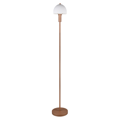 Lámpara de pie Trio Glenn LED marrón café 3000K 120cm R41961065