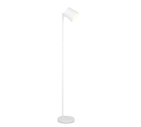 Lámpara de pie Trio Blake LED blanco mate táctil 3000K 125cm R42111131