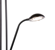 Lámpara de pie Trio Spock LED negro mate 3000K 180cm R42292132