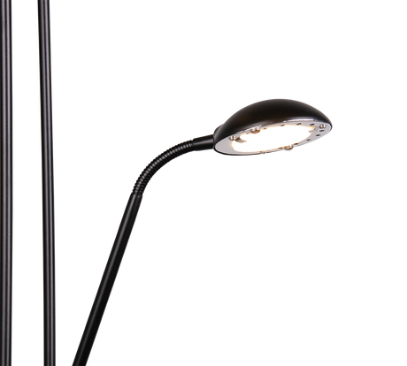 Lámpara de pie Trio Spock LED negro mate 3000K 180cm R42292132
