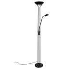 Lámpara de pie Trio Spock LED negro mate 3000K 180cm R42292132