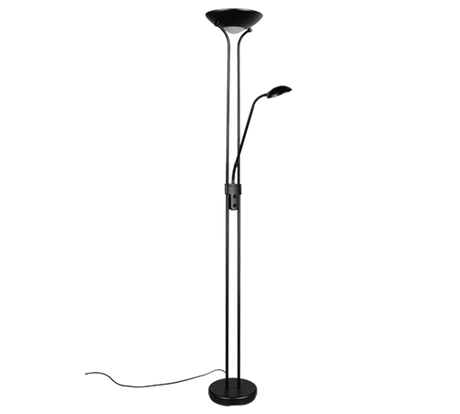 Lámpara de pie Trio Spock LED negro mate 3000K 180cm R42292132