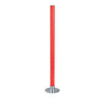 Lámpara de pie Trio Leia LED cromo 3000K 104cm R42571100