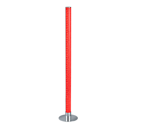 Lámpara de pie Trio Leia LED cromo 3000K 104cm R42571100