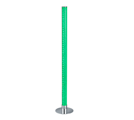 Lámpara de pie Trio Leia LED cromo 3000K 104cm R42571100