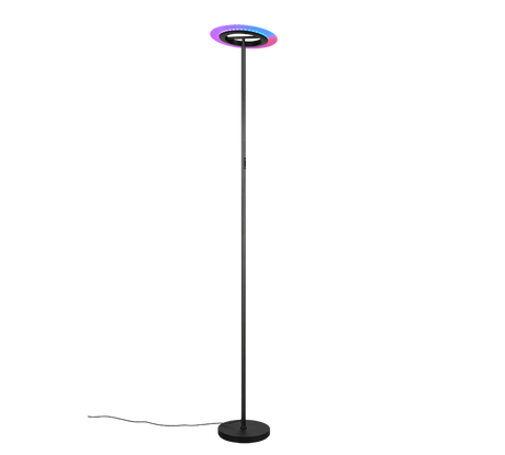 Lámpara de pie Trio Samba LED negro mate CCT 175cm R43411132