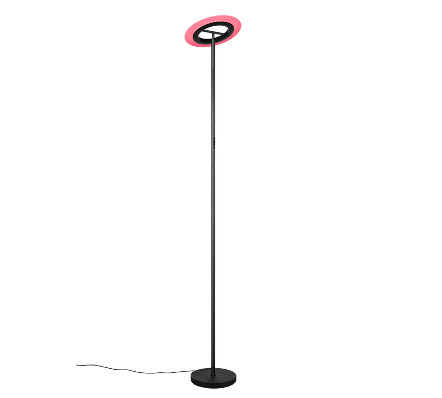 Lámpara de pie Trio Samba LED negro mate CCT 175cm R43411132