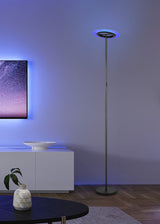 Lámpara de pie Trio Samba LED negro mate CCT 175cm R43411132