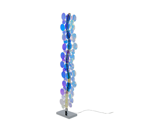 Lámpara de pie Trio Pulse LED transparent iridescent 4000K 119cm R43681153