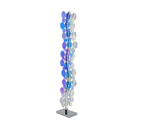 Lámpara de pie Trio Pulse LED transparent iridescent 4000K 119cm R43681153
