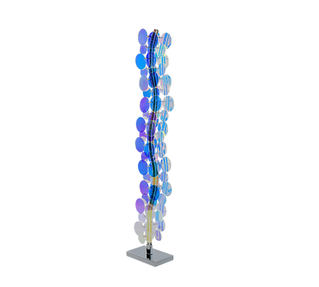 Lámpara de pie Trio Pulse LED transparent iridescent 4000K 119cm R43681153