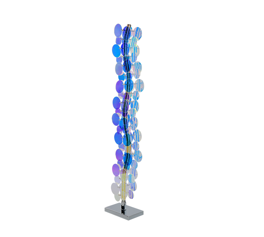 Lámpara de pie Trio Pulse LED transparent iridescent 4000K 119cm R43681153