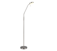Lámpara de pie Trio Moreno LED níquel mate 160,5cm R44561107