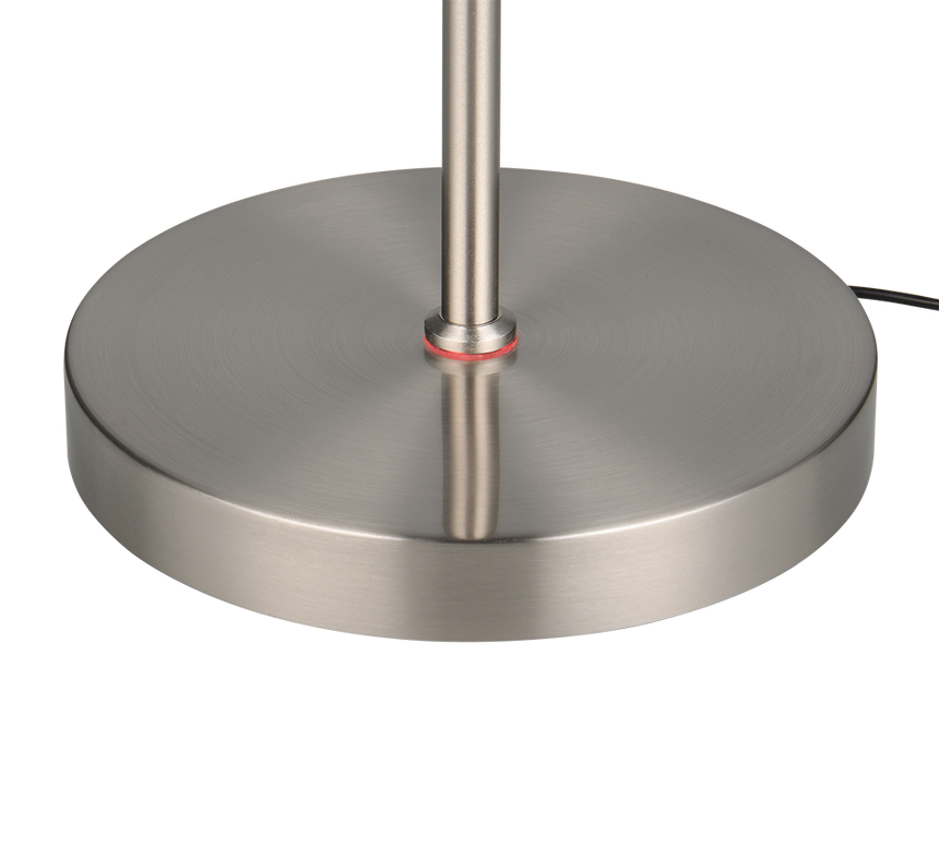 Lámpara de pie Trio Moreno LED níquel mate 160,5cm R44561107