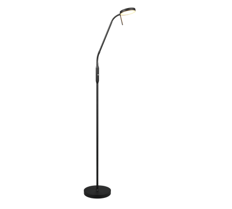 Lámpara de pie Trio Moreno LED negro mate 160,5cm R44561132