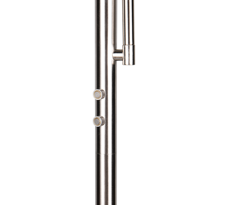 Lámpara de pie Trio Palermo LED níquel mate 183cm R45741107