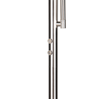 Lámpara de pie Trio Palermo LED níquel mate 183cm R45741107